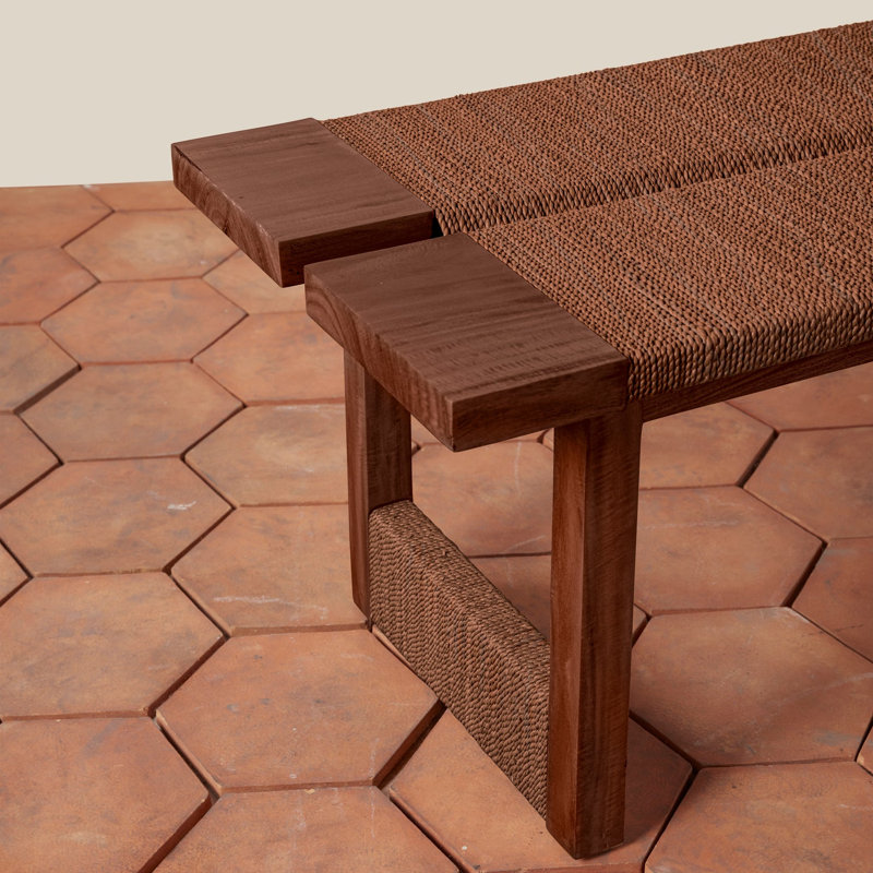 Textura Bench in Dark Brown