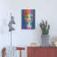 Art mural en métal «Violet Haired» par Holly Wojhan-102372485