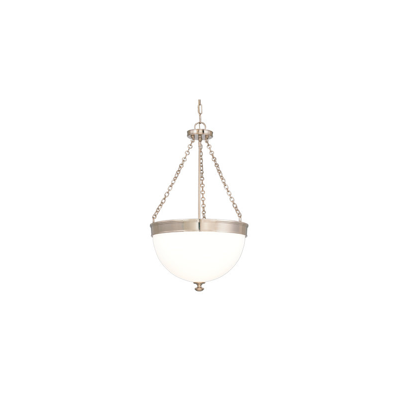 Barrington 3 - Light Pendant, Polished Nickel, 14"