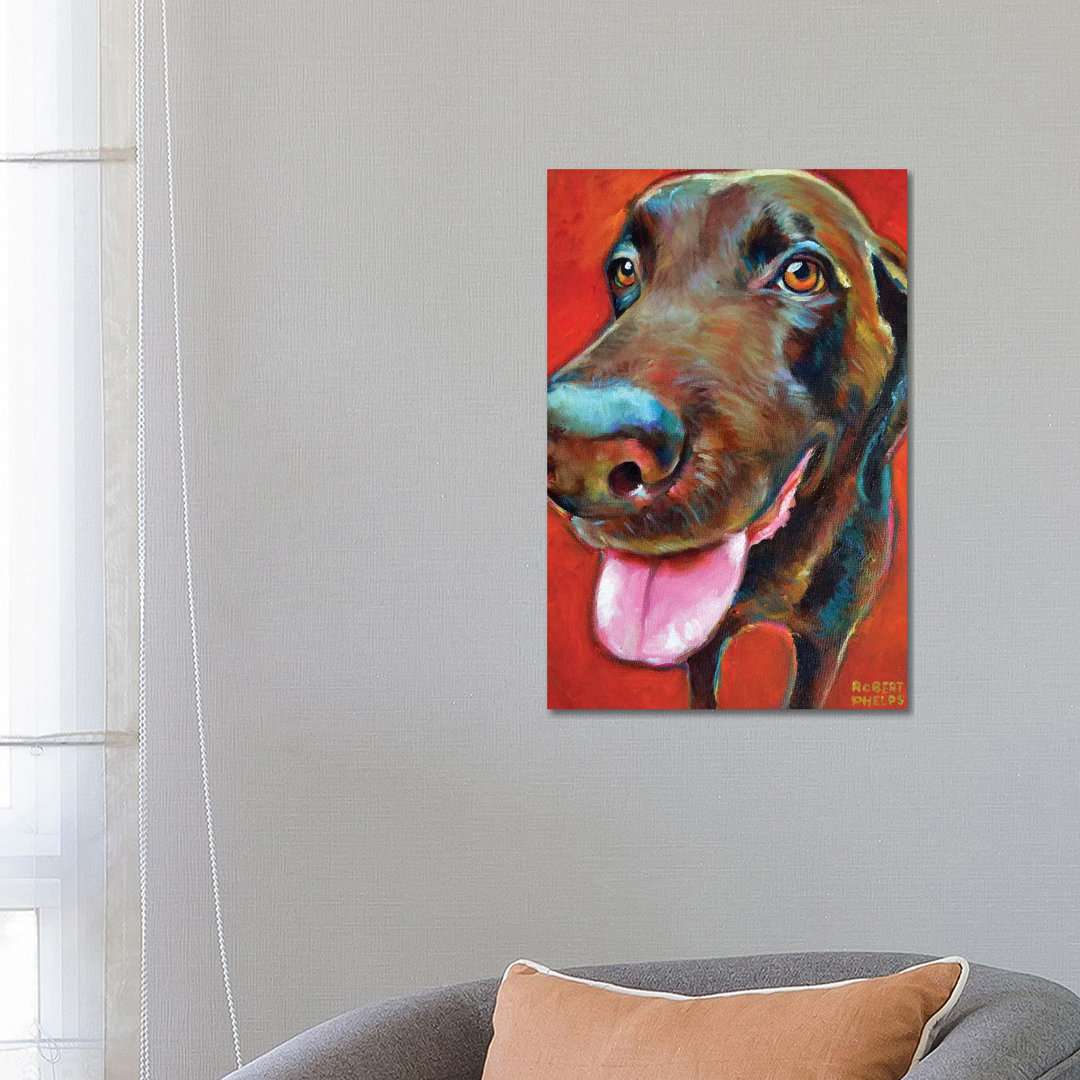 " Chocolate Lab " by Robert Phelps Painting Print East Urban Home 