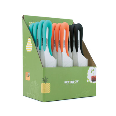 Peterson Housewares Inc. U Handle Ceramic 12 Piece Knife Block Set