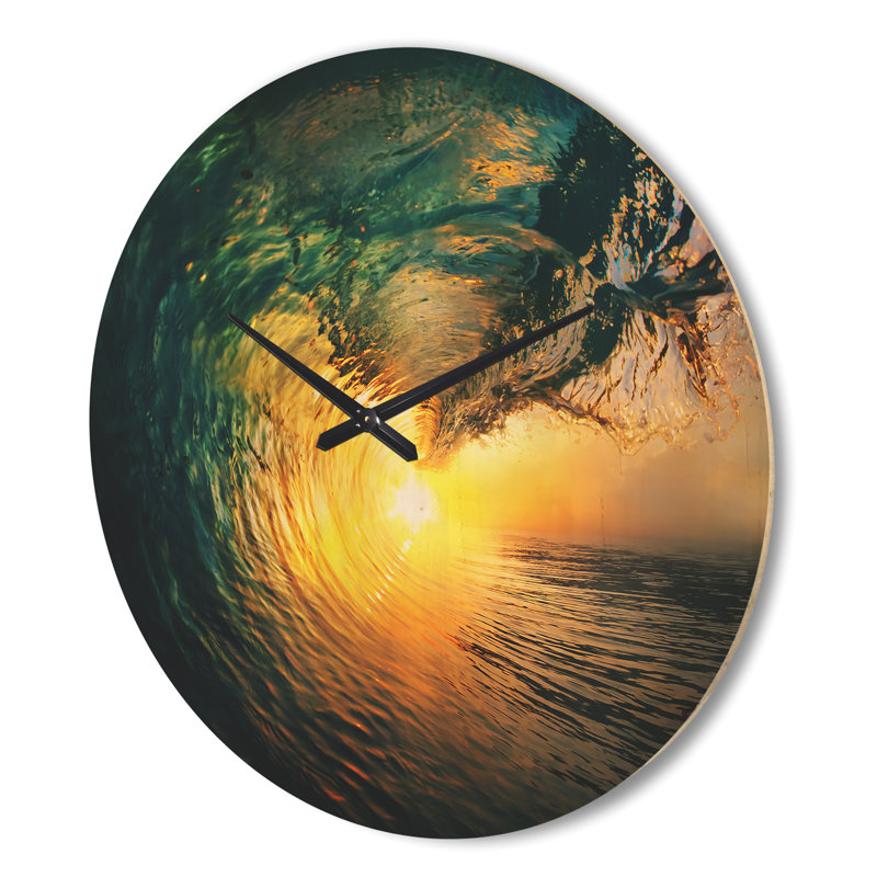 Horloge murale Ocean Waves Falling Down VI, Grand