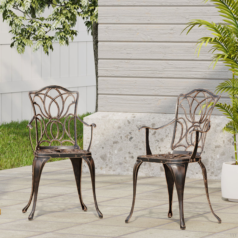 Chaise de salle à manger Tucson, cuivre noir (ensemble de 2)