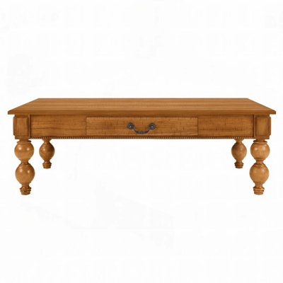 Rectangular Wooden Coffee Table with Storage Drawer by Red Barrel Studio