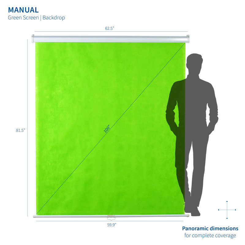 100in Manual Green Screen