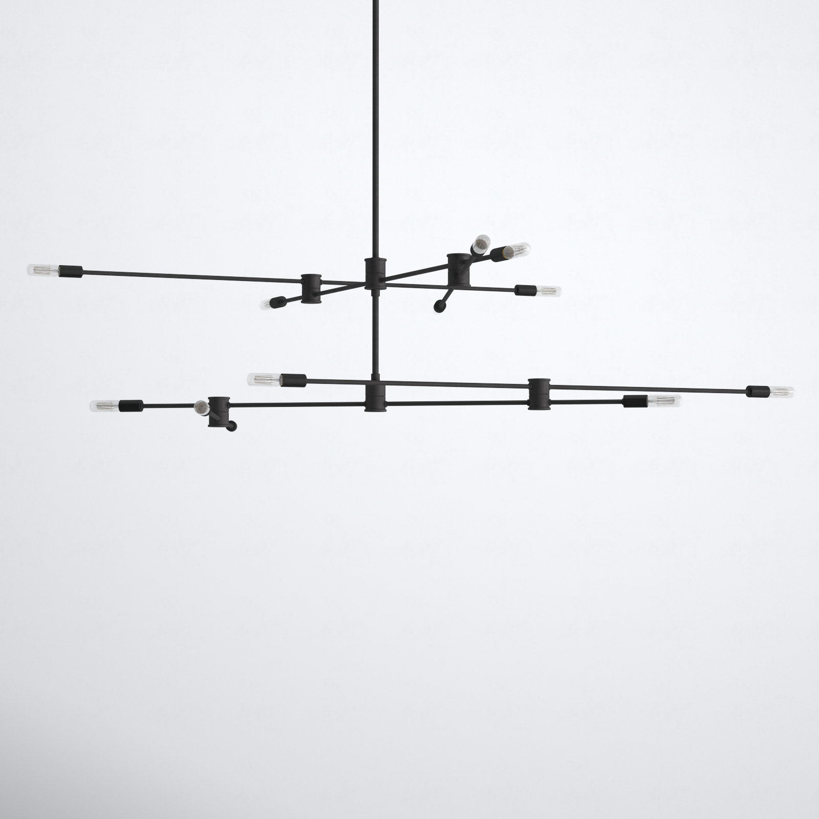 Jordy 12-Light Chandelier, Matte Black