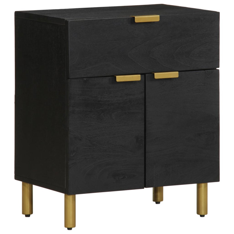 Admore 50cm W Brass Bedside Table