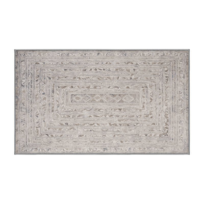 Machine Washable Gray Area Rug