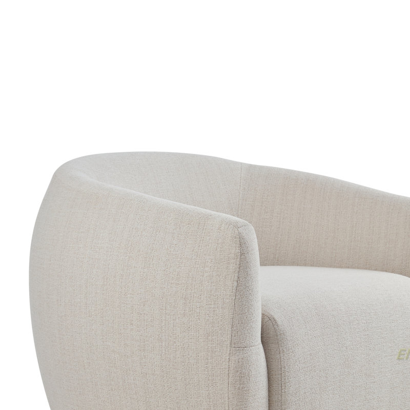 Fauteuil pivotant Ginevra, Blanc cassé