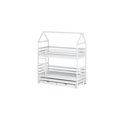 Ausable Bunk Bed with Storage Included with Built-in Ladder Included with Trundle Included