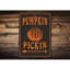 Plaque en aluminium citrouille Pickin This Way-58619562