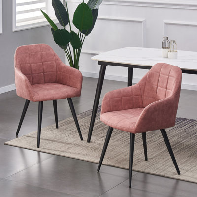 Aliauna 47cm H Upholstered Metal Armchair