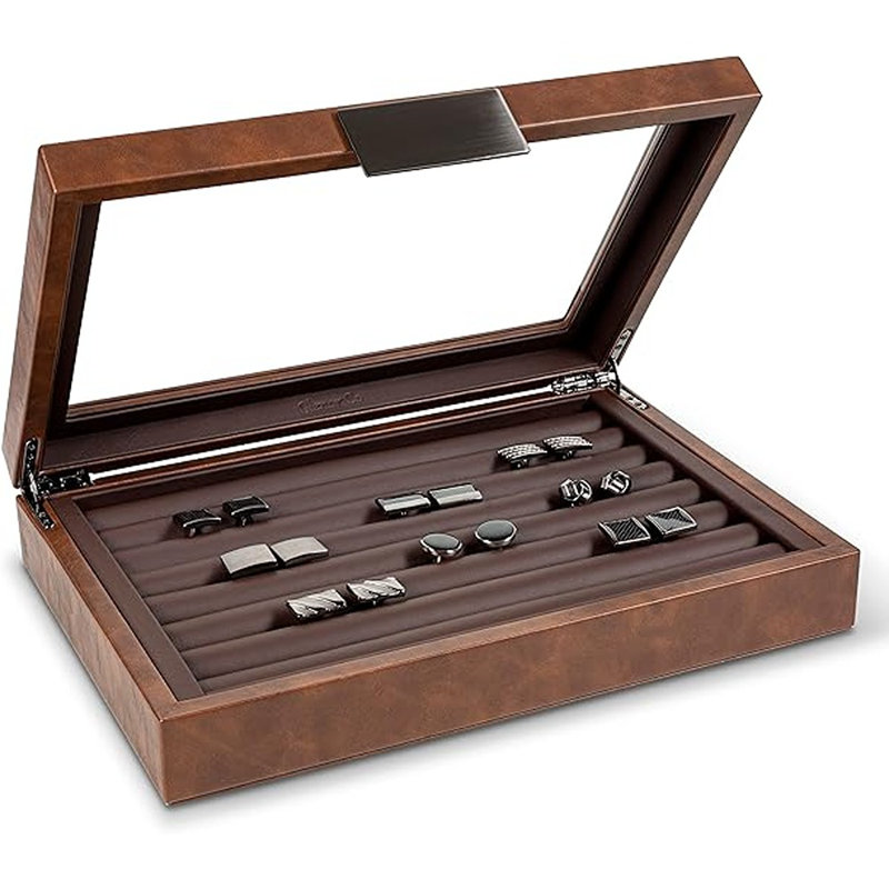Box - Holds 70 Cufflinks - Luxury Display Jewel...
