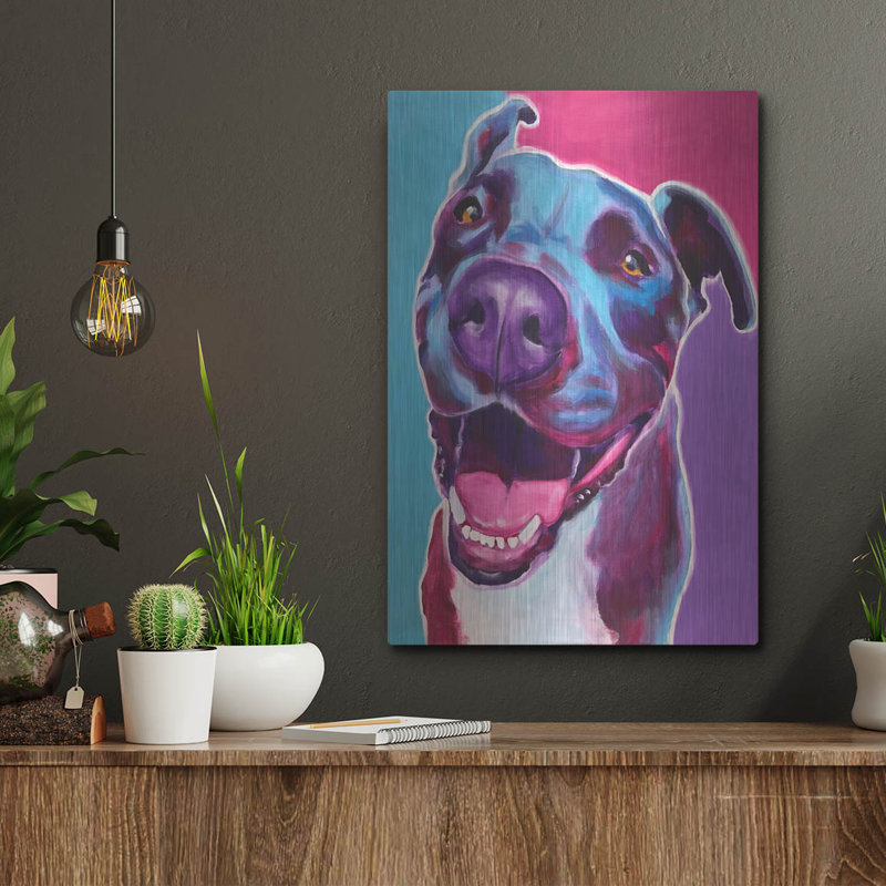 «Pit Bull - Candy» par Dawg Painter, H 16 po x l 12 po