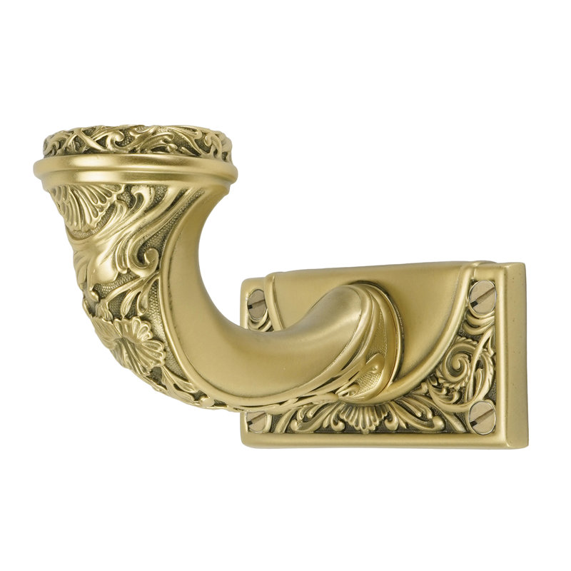 GEORGETOWN LARGE HOOK; BURNISHED BRASS FINISH, Florentine Gold