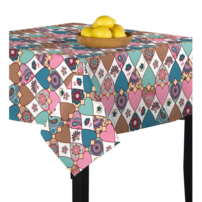 Cholla Pastel Bandana Hearts Tablecloth