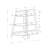 Contemporary 3 Tier , 48"H, Brown Laminate, For Office & Bedroom Practical Furniture Unit 48"H Tier, Stylish Bookcase
