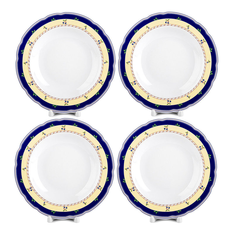Assiette creuse en porcelaine de 8,66 po Henrietta Carlsbad