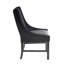 Ensemble de 2 fauteuils à oreilles à oreilles, garniture cloutée en bois de chêne gris-111236932-111236933