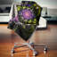 Fleur idéale en art numérique jaune - coussin imprimé floral-30720019-30720023