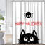 Rideau de douche avec 12 crochets Happy Halloween-122408019