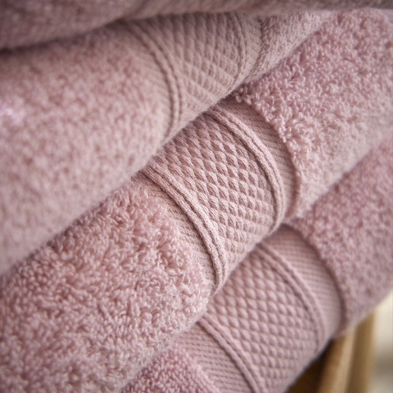 Luxury Zero Twist 100% Cotton Bath Towel, Pink
