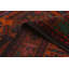 Tapis noir brûlé orange Teimani 4 pi 3 po x 6 pi 7 po