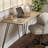 Jackie Writing Desk with Metal Hairpin Legs & Engineered Wood Top-349058000