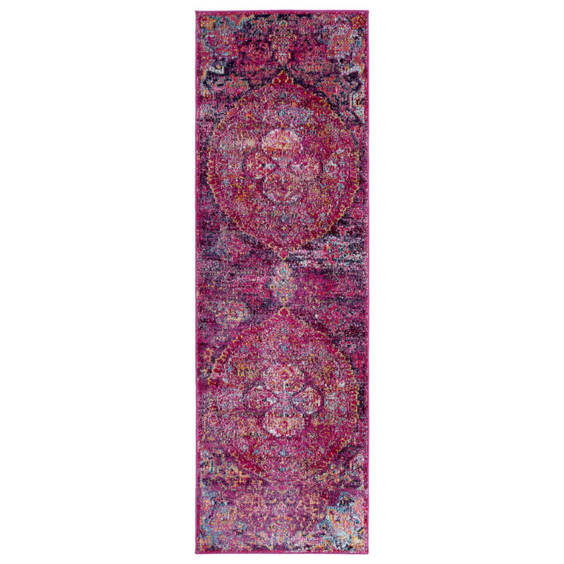 Flori Crystal Performance Oriental Rug, Runner 2'2" x 7'