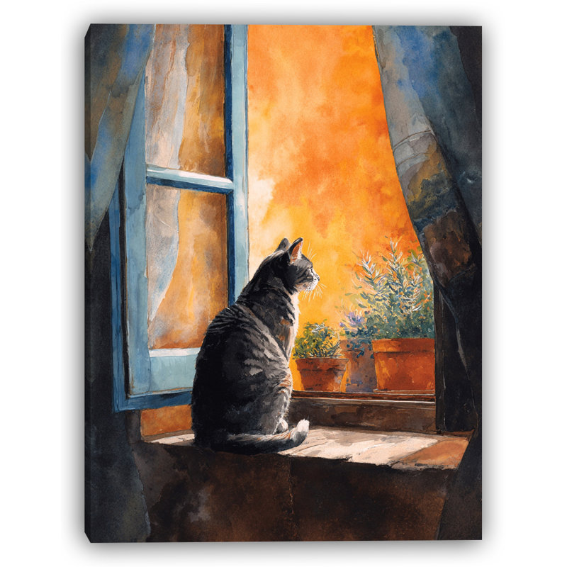 Art mural sur toile Sunset, 1, H 24 po x l 16 po