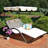 Nassrin Steel Outdoor Double Chaise Lounge with Canopy Shade