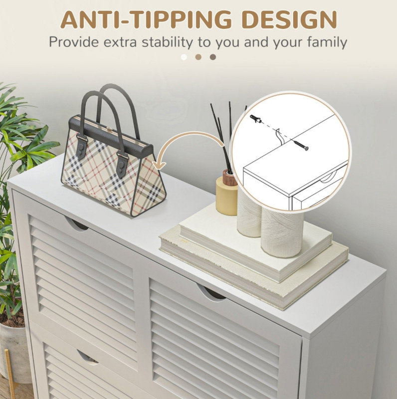 16 Pair Flip Down Shoe Storage