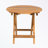 wooden patio table with sturdy legs