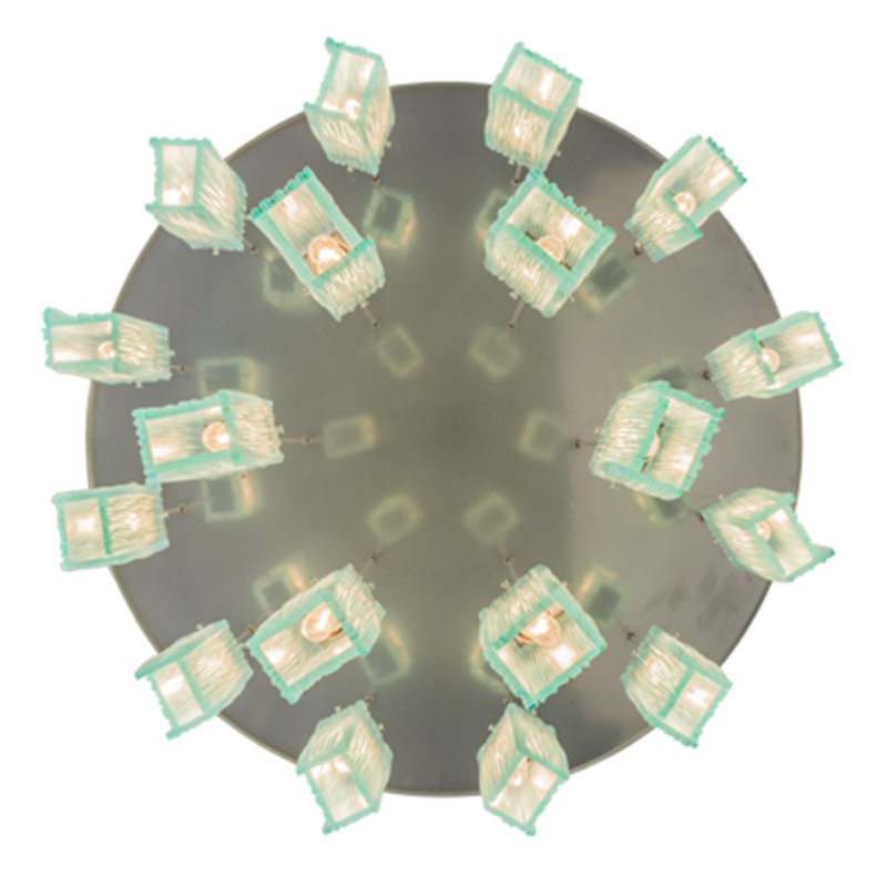Luminaire suspendu bleu clair 18 po Daneyah