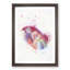 Red Scarlet Macaw Parrot in Abstract - Picture Frame Painting Print-55598766-55598768