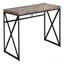 Bureau d'ordinateur, bureau personnel, ordinateur portable, travail, stratifié beige, métal noir, contemporain, moderne-1933334112
