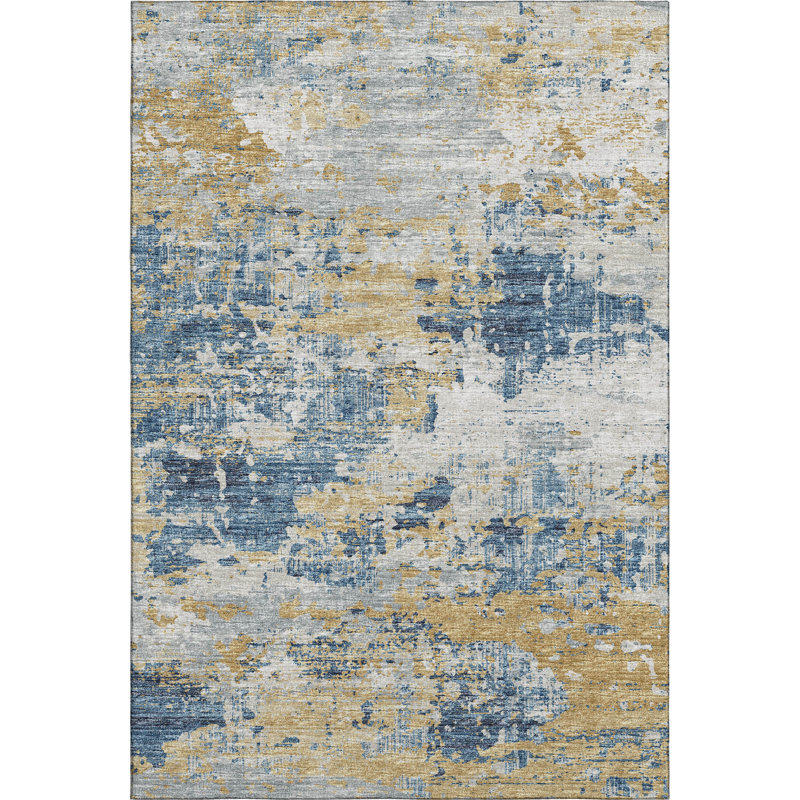 Hintzen Outdoor Rug, Rectangle 5' x 7'6"