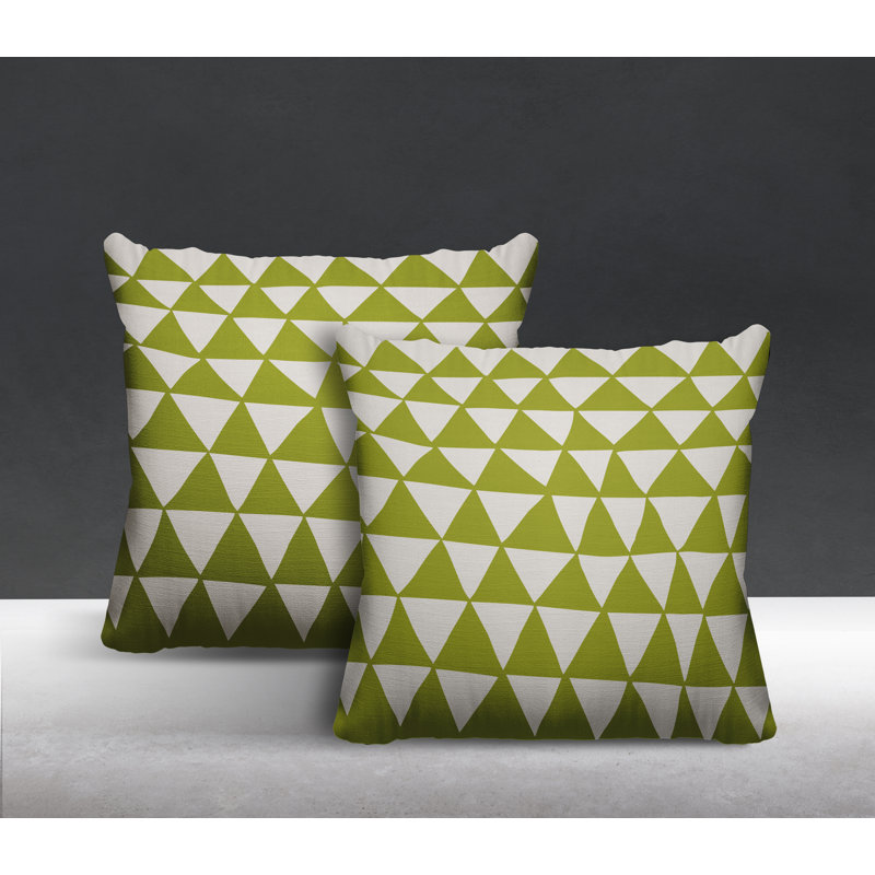  Coussin intérieur / extérieur, L 15 po x H 15 po, Chartreuse