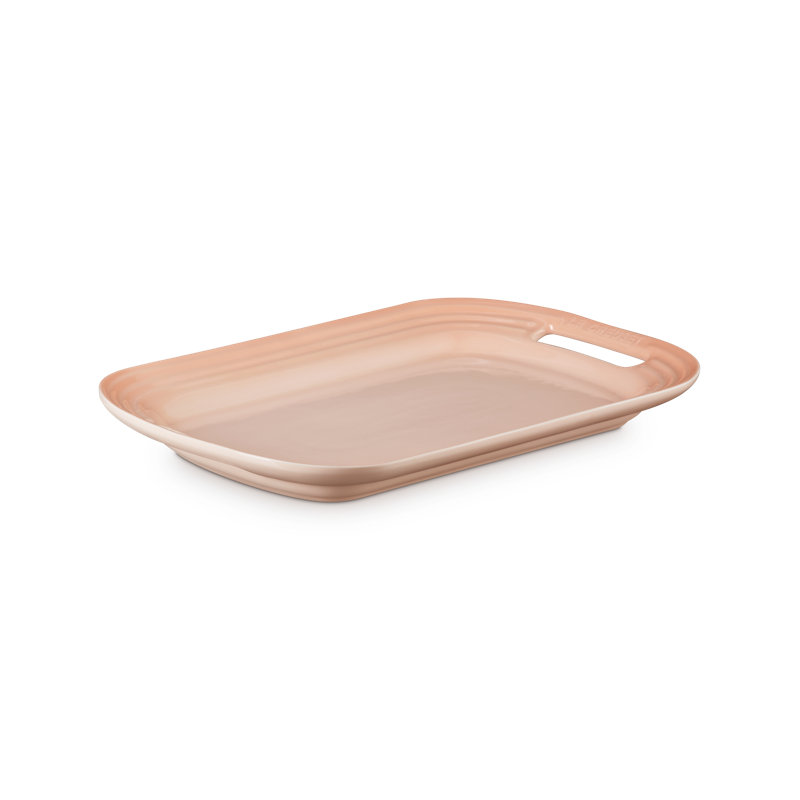 Le Creuset Stoneware Serving Platter, 14 In. - Cerise, Peche