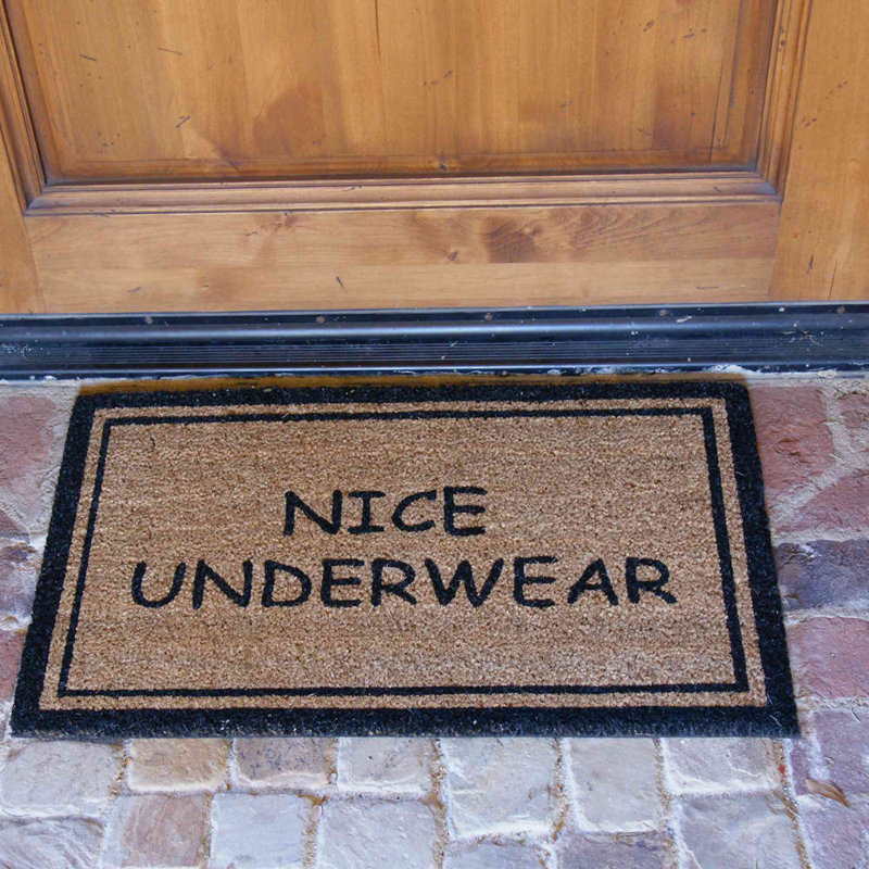Non-Slip Geometric Outdoor Doormat