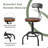 Jassel Swivel Pine Solid Wood Adjustable Height Counter Stool with Iron Frame-1553349689