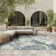 Clemencio Ivory Blue Modern Rug