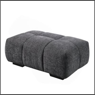 Repose-pieds confortable et élégant en chenille pour une utilisation polyvalente dans n'importe quel espace de vie