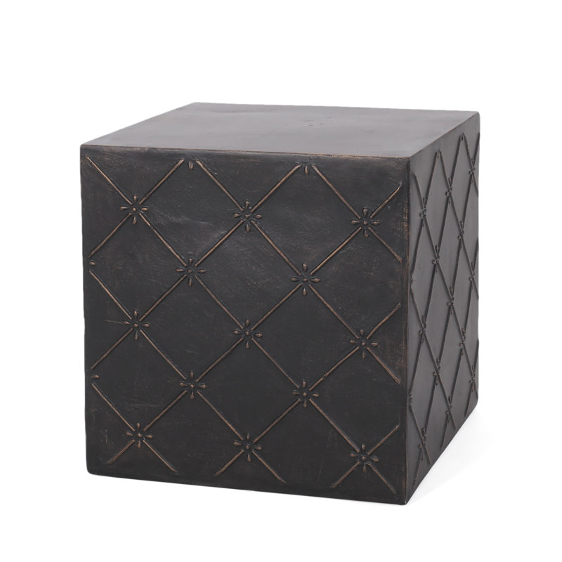 Iron Cube End Table