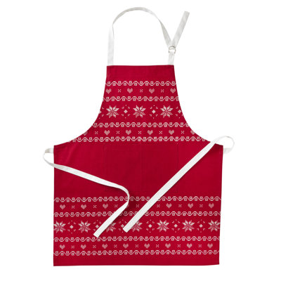 Christmas No Pattern Cotton Bib Apron