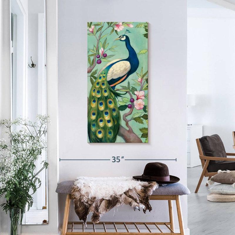 Brampt Pretty Peacock II, 36" H x 18" W