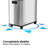 Erik Stainless Steel 16 Gallon Motion Sensor Multi-Compartments Trash & Recycling Bin