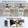 36'' Dimmable Ceiling Fan With Led Lights & Remote Control