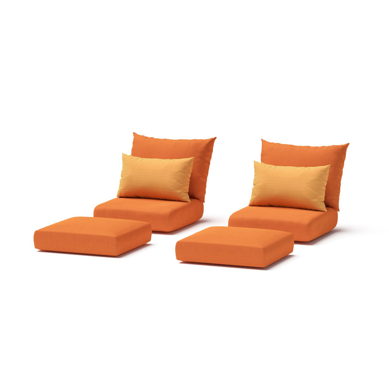 Housse de coussin d'extérieur Sunbrella, Tissage uni Sunbrella® palette Cayenne