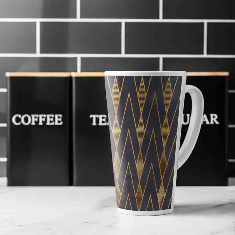 Geometreic Lines Latte Mug